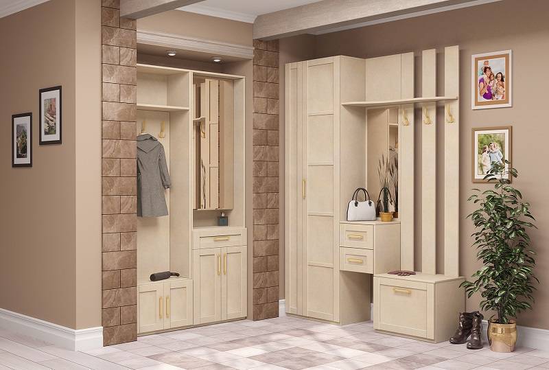 Шкафы в маленькую прихожую (40 фото): малогабаритные варианты в длинный узкий коридор, идеи дизайна, вместительные модели с зеркалом и с закругленным углом