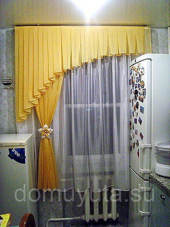 Дизайн нитяных штор на кухню (100 фото)