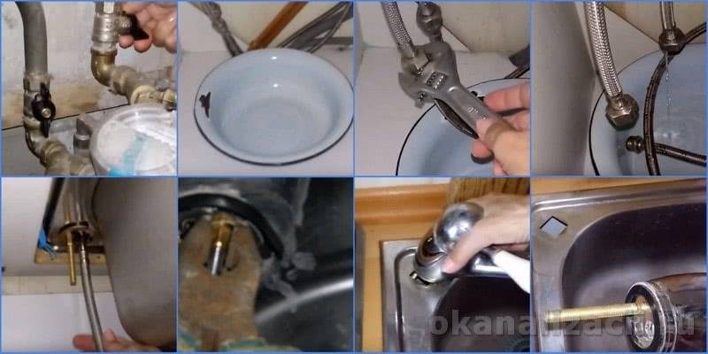 Установка смесителя на кухне: пошаговая инструкция