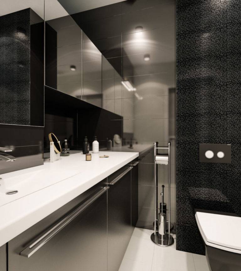 Серая ванная: 115 фото красивых сочетаний и элегантных идей украшения серой ванной комнаты