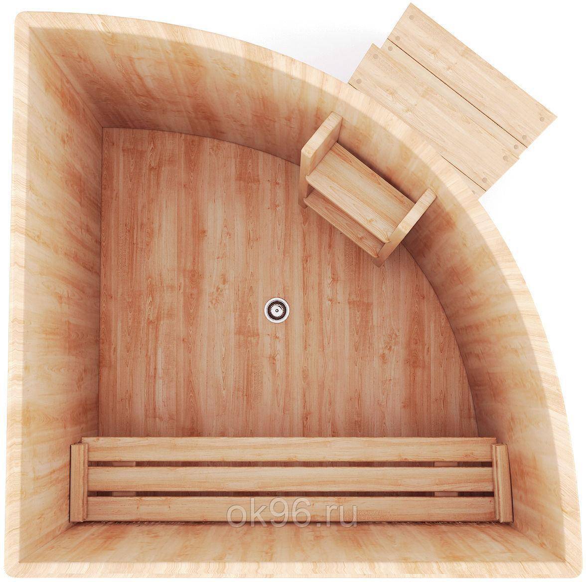 Деревянная купель для бани: разновидности, монтаж, стоимость