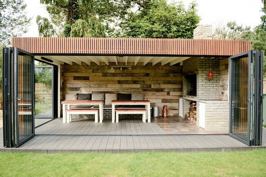 Летняя кухня на даче своими руками: как возвести самому + примеры дизайна