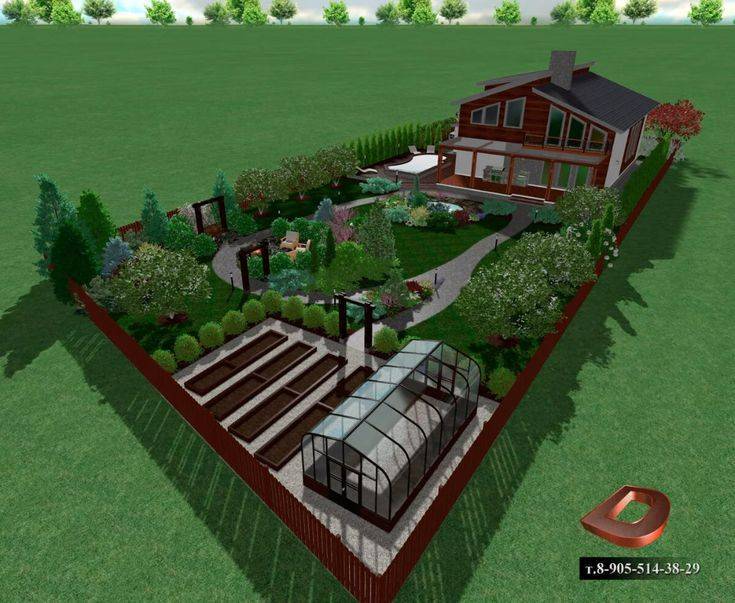 Ландшафтный дизайн участка 4 сотки: особенности планирования и выбор садовых объектов