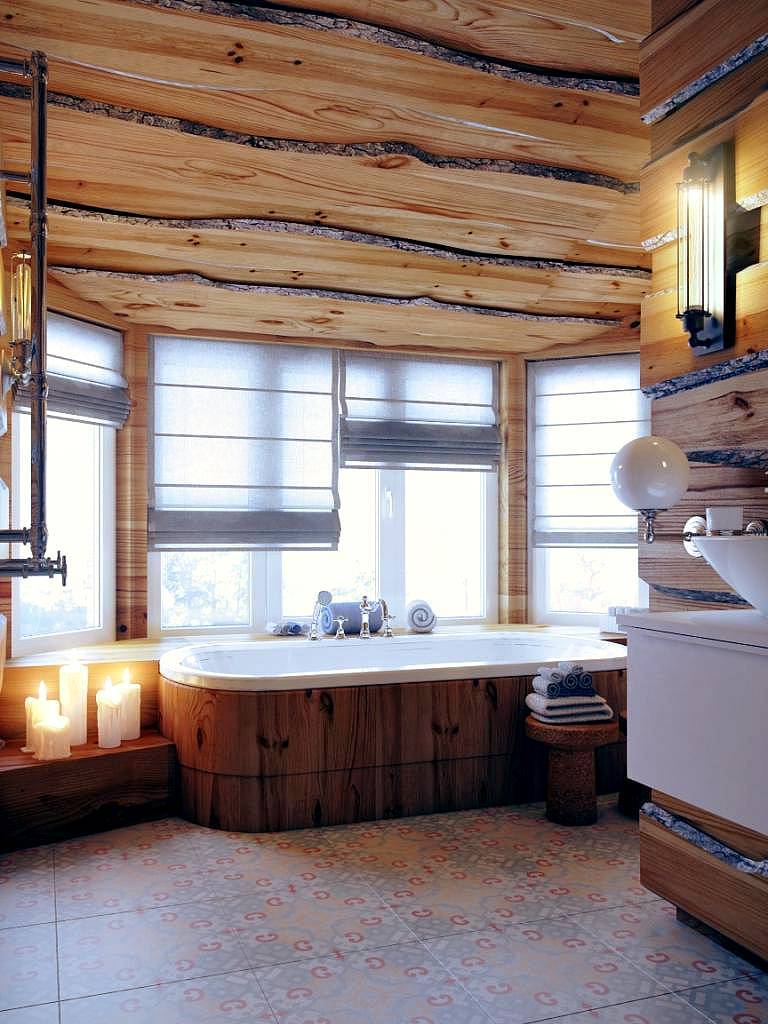 Ванная в частном доме- 115 фото красивых идей украшения и дизайна