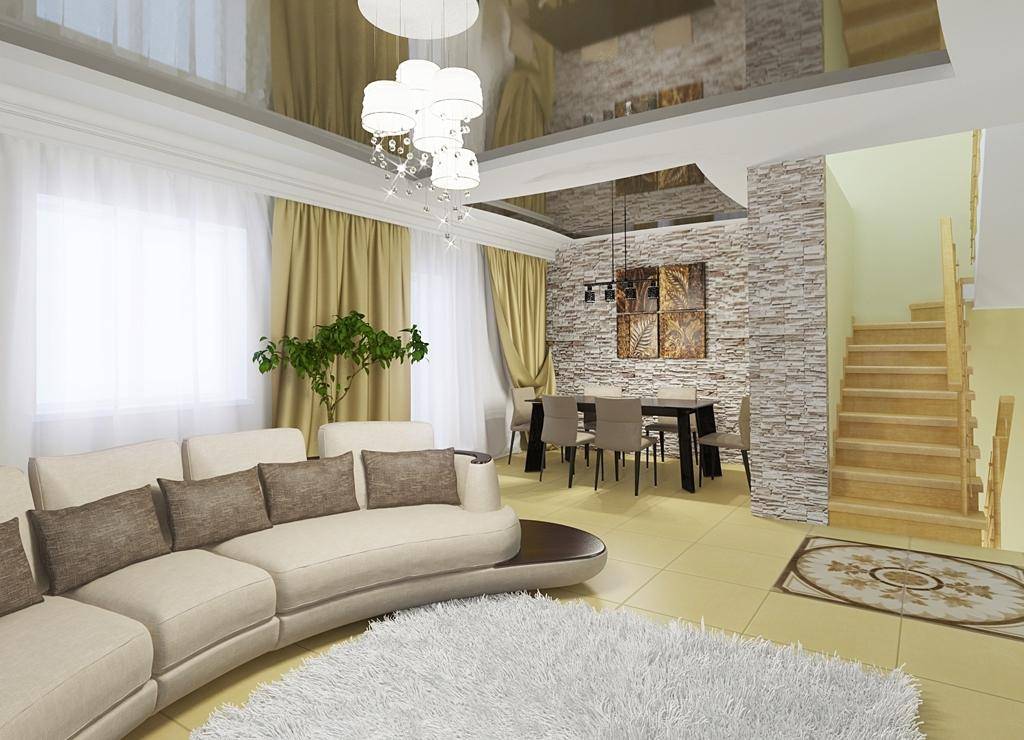 Интерьер гостиной в частном доме (107 фото): дизайн зала в загородном деревянном доме, комнаты в стиле лофт и прованс