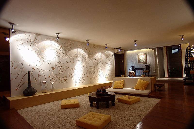 Подсветка стен в квартире: выбор источников света и их установка