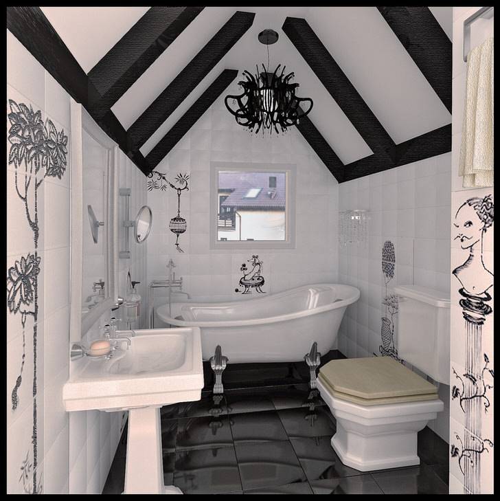 Ванная комната в частном доме (102 фото): дизайн ванной комнаты в деревянном загородном доме из бруса и каркасном. проекты и идеи обустройства